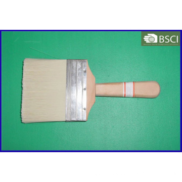 (SHSY-0332) White Bristle Plain Wooden Handle Paint Brush